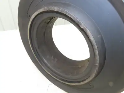 Millenium 4.00X8 Forklift Tire Resilient Solid Solver Black