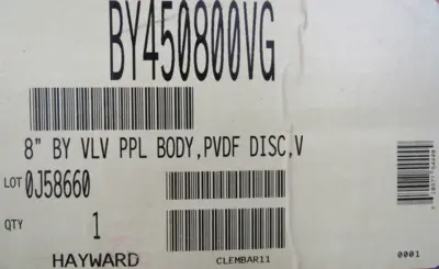 NEW HAYWARD BY450800VG BUTTERFLY VALVE 8" 232-11/GR001