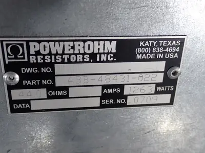 Used POWEROHM RESISTORS, INC ABB48431022 Resistors Ohio US | HGR 24 #1134661