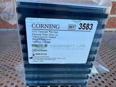 NEW CORNING 3583 HTS TRANSWELL-96 RECEIVER PLATE, BLACK, TC-TREATED, STERILE