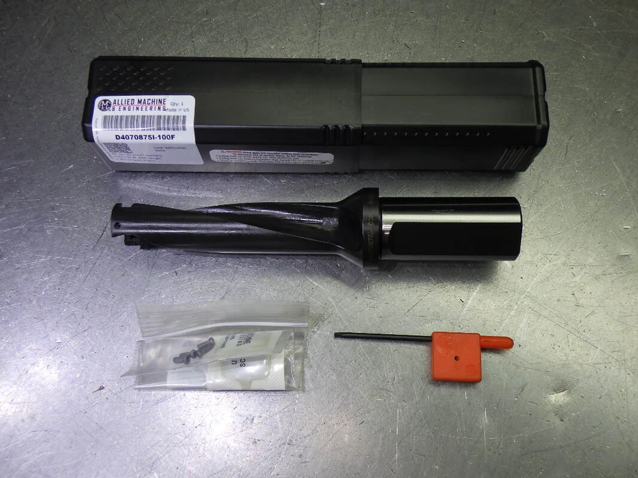 AMEC 4TEX Series 07 7/8" Coolant Thru 4xD Drill 1" Shank D4070875I-100F (LOC2710A)