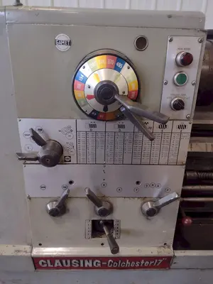 17" X 84" CLAUSING MODEL #17 ENGINE LATHE, 3" HOLE: STOCK #10292