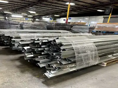 BULK QTY OF ROLLER RACKING W/ BEAMS