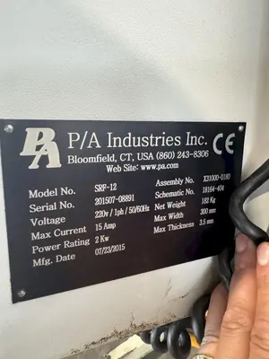 12" X .138" PA INDUSTRIES SRF-12 ULTRA MAGNUM SERVO FEEDER,NEW IN 2015: YOBRO #24358
