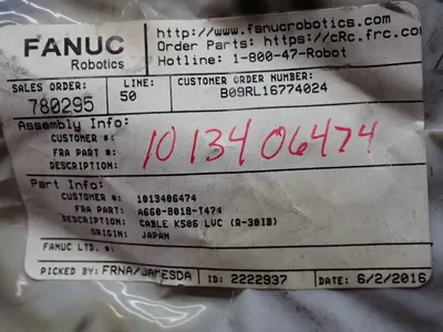 NEW FANUC ROBOTICS A6608018T474