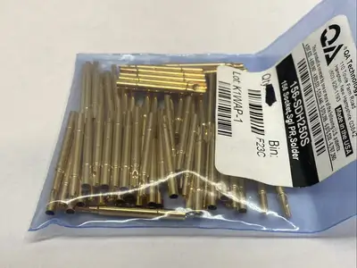 USED QA TECHNOLOGY PROBE SOCKET 0.250" STROKE SOLDER CUP LOT OF 72