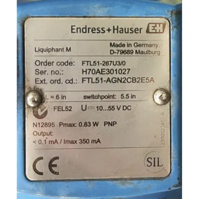 USED ENDRESS+HAUSER FTL51-267U3/0