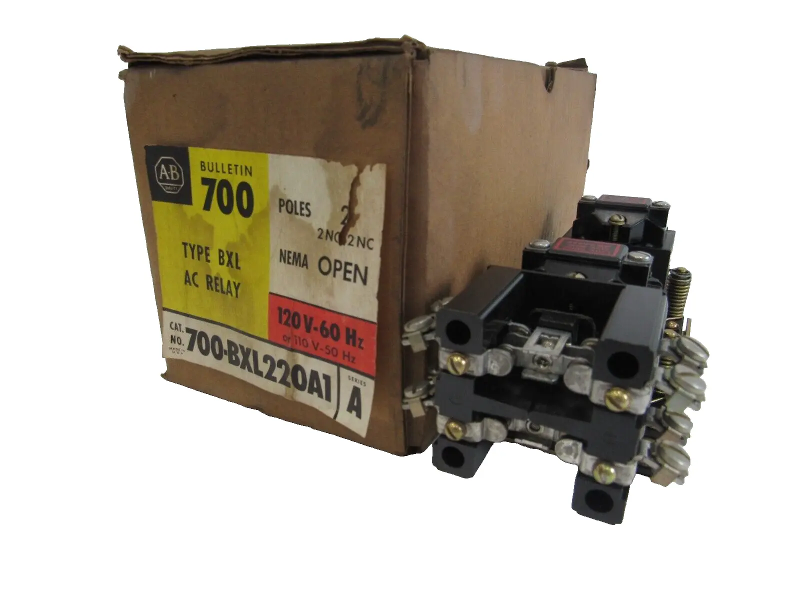 ALLEN BRADLEY 700-BXL220A1 AC RELAY 700BXL220A1 SERIES A NEW, SURPLUS