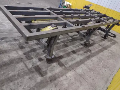 16' POWERED INFEED TABLE, USED FOR LOADING SHEETS IN A SHEAR / BRAKE: YOBRO #24335