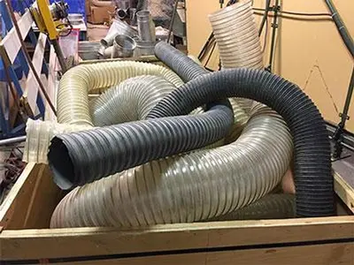 NEW US DUCT 6" ROLLED LIP 5' PIPE