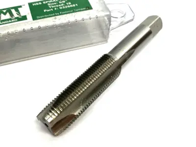 USED FMT STANDARD SPIRAL POINT TAP HSS, 5/8" SIZE, THREAD: 18