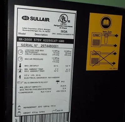 USED 2006 SULLAIR SR-2000