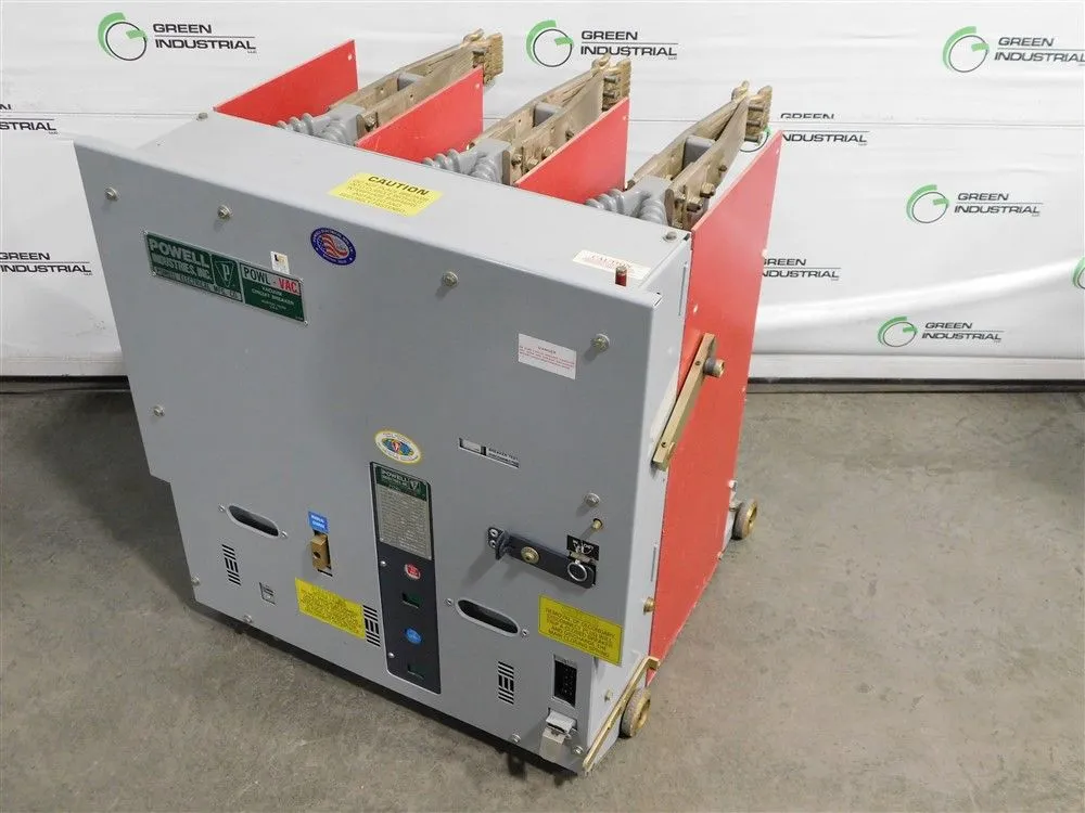 Powell Industries Inc. 15PV1000-61 Vacuum Circuit Breaker 1200A 15kV 37kA Used