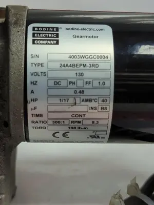 USED BODINE 24A4BEPM-3RD