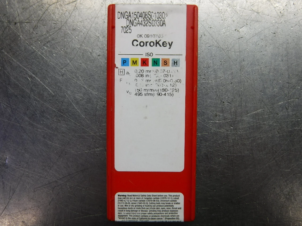 Sandvik CBN Inserts QTY5 DNGA150408S01030A / DNGA432S0330A 7025 (LOC1198D)