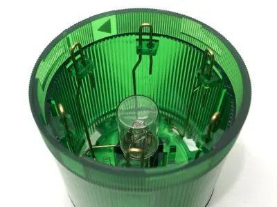 Used WERMA Green Permanent Light Element 70mm Diameter 12-230VAC/DC GN Light Source Equipment Michigan US | Maverick Industrial Sales #1402307