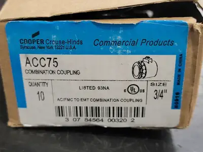 NEW CROUSE-HINDS ACC75