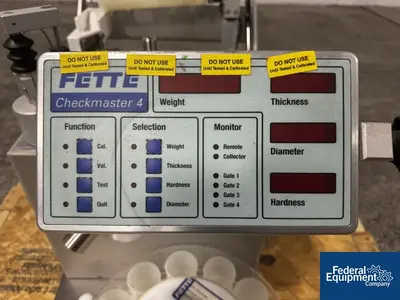 USED Fette Fette Checkmaster 4.1 Tablet Tester