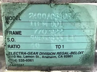 USED ELECTRA 2400AC540L/F