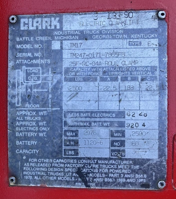 USED CLARK TM17