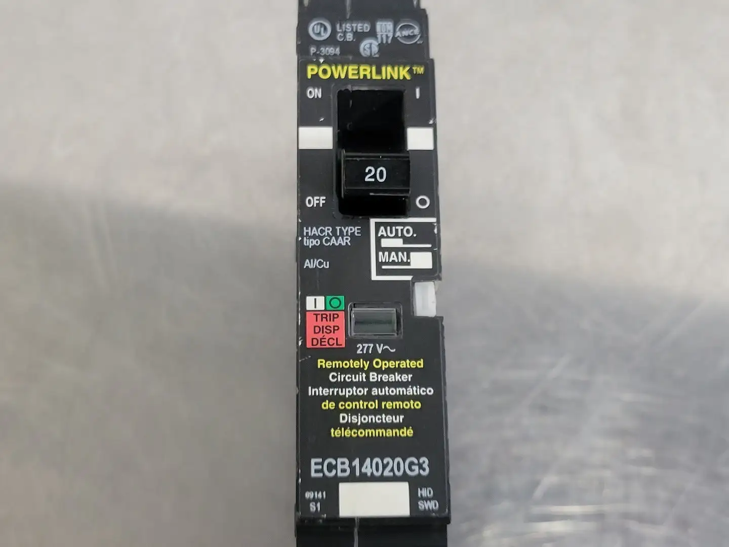 Used SCHNEIDER ELECTRIC ECB14020G3 Switchgears British Columbia CA | Lenmark #241420