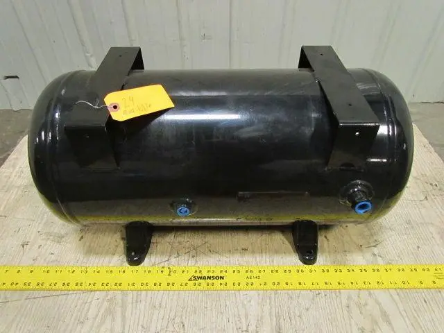 12.2 Gal NEW Steel Compressed Air Tank Powder Coated  12" Dia 27" Long 150 PSI