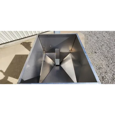 Used Stainless Steel Hopper w/ Belt Conveyor Frame [PART]