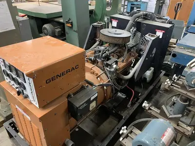 GENERAC 92A-01032-S, 62 KVA, 40 KW, 277/480 VOLT 60 HERTZ 3-PHASE GENERATOR