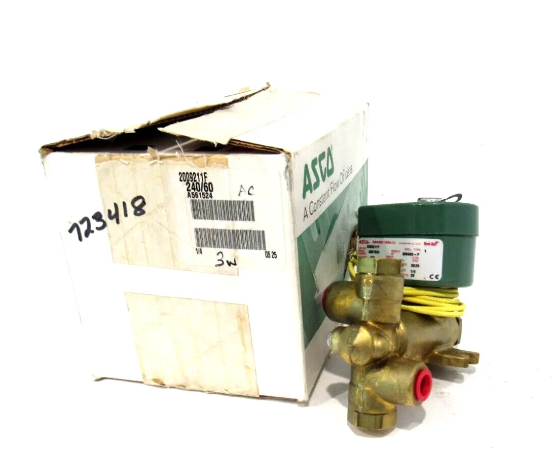 NEW ASCO 2009211F SOLENOID VALVE 240/60