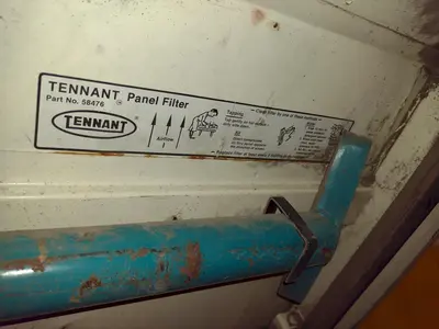 TENNANT MODEL #360 POWERED FLOOR SWEEPER: STOCK #21128