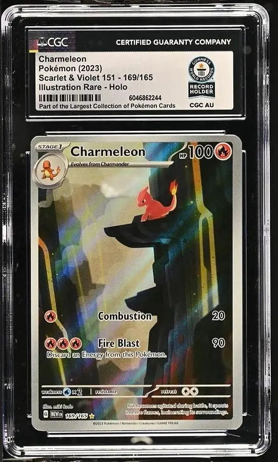 2023 POKEMON MEW EN-151 ILLUSTRATION RARE #169 CHARMELEON CGC WORLD RECORD