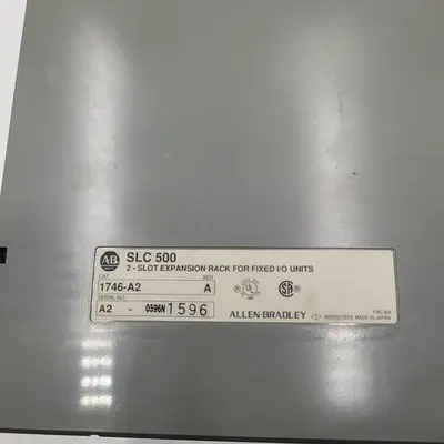 Used ALLEN-BRADLEY ALLEN-BRADLEY SLC 500 POWER SUPPLY 1746-A2 / 2- SLOT EXPANSION RACK PLC Chassis | ND Industrial Surplus #1221956