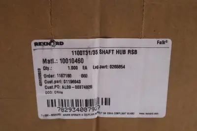FALK 0265854 STEELFLEX 1100T31/35 SHAFT HUB RSB STOCK 3529