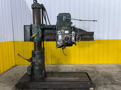 4' ARM x 9" CARLTON MODEL #1A POWER RADIAL ARM DRILL: YOBRO #24007