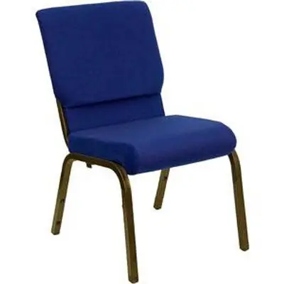 18 1/2" Wide Church Chair with Gold Vein Frame