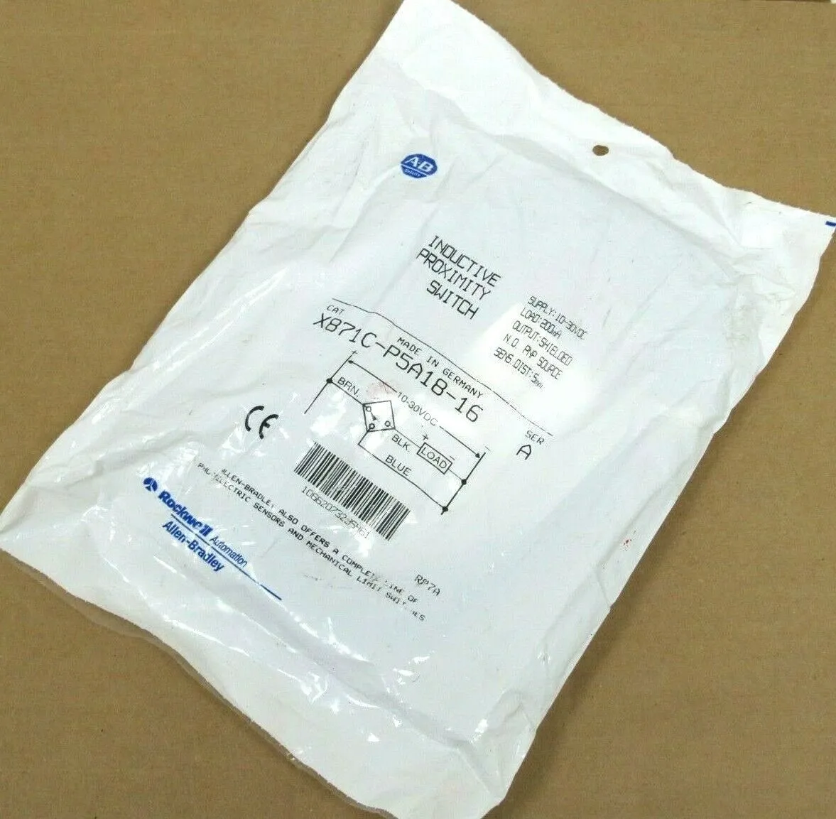 NEW ALLEN BRADLEY 871C-P5A18-16 INDUCTIVE PROXIMITY SWITCH X871C-P5A18-16