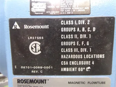 Rosemount 8701TNA020S1L2N5 2" Magnetic Flowtube New NIB