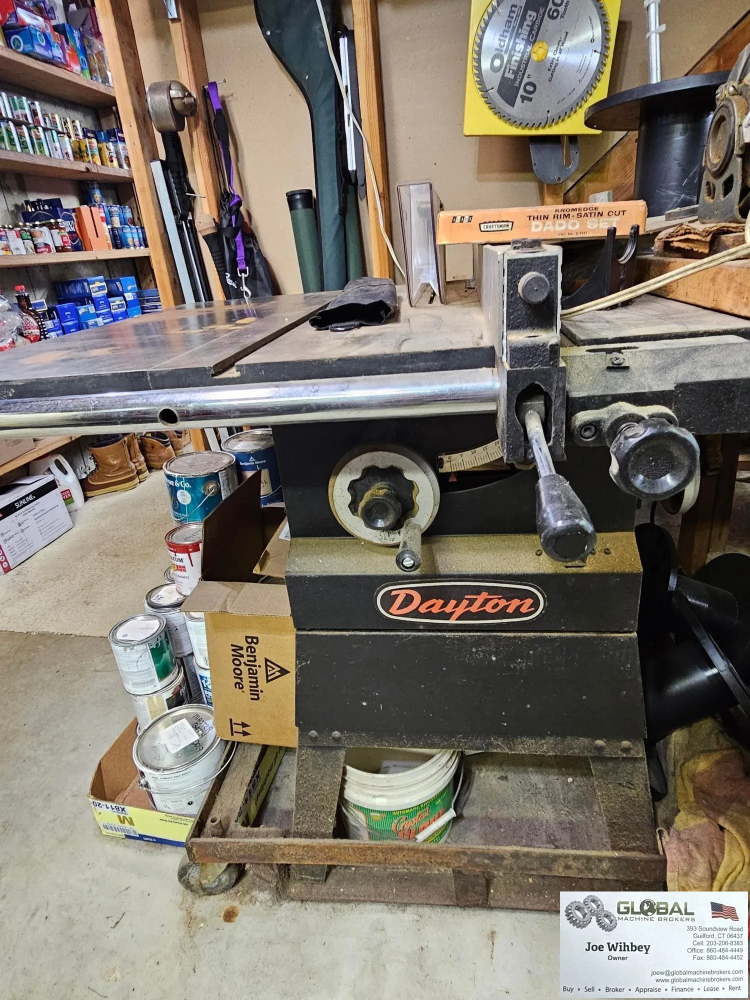 ANTIQUE Dayton 3Z994 10"/12" Table Saw Contractor Saw Tilting Arbor Saw