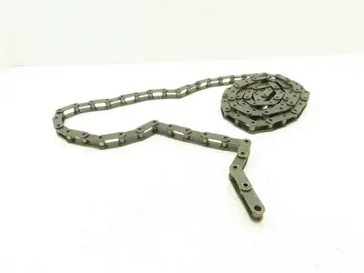 C-2050 Double Pitch Hollow Pin Roller Chain Conveyer 1.25" 10 Ft Length