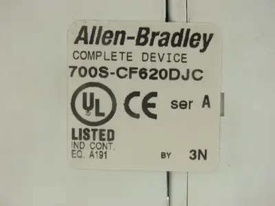Allen Bradley 700S-CF620DJC Industrial Control Contactor Relay 600v 20A Lot of 4