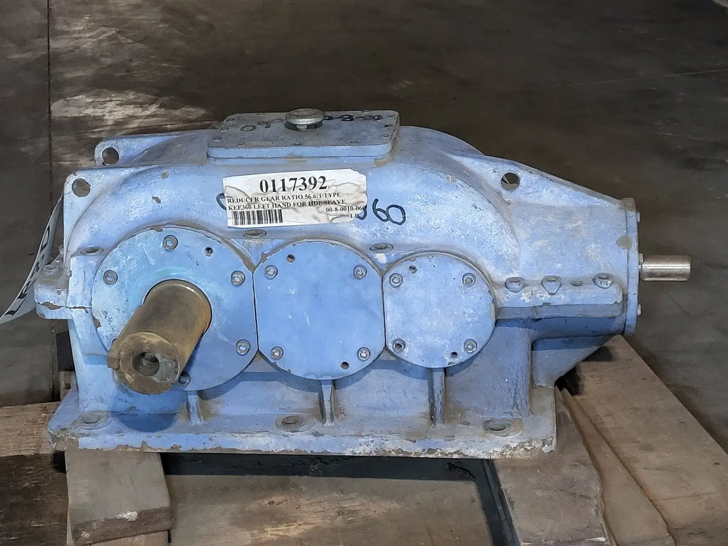 56.6:1 Gear Reducer Type KEE360 Left Hand, 1200rpm