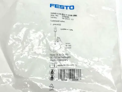 New | in-Stock Festo Pneumatic Solenoid Valve 5/2-Way 24VDC 574230 Solenoid Valves Michigan US | Maverick Industrial Sales #1391532
