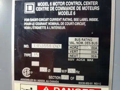 USED SQUARE D MODEL 6