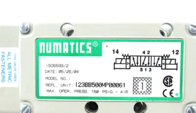 NEW NUMATICS I23BB500MP00061 SOLENOID VALVE