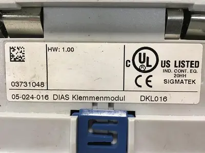 USED SIGMATEK DKL016 05-024-016