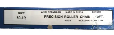 NEW ALLIED LOCKE 80-1R ROLLER CHAIN 10 FT 801R