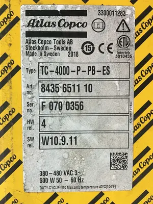 New | in-Stock ATLAS COPCO TC4000PPBES Industrial Controls Ohio US | HGR 24 #1580228