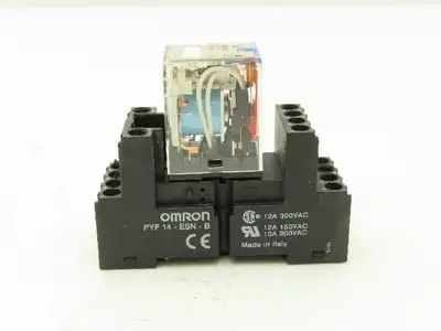 Omron MY4IN | PYF 14-ESN-B Relay | Base 24VDC Coil Lot of 15