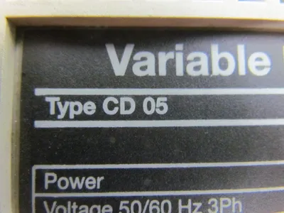 Warner Control CD 05 V.F.Inverter 5HP max motor size 380/480V 50/60HZ 3PH