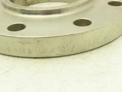 Enlin 316L Stainless Pipe Flange 3-1/2" Socket Weld 8-Bolt Class 150
